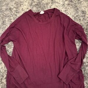 Avia Maroon Long Sleeve Top